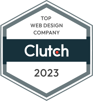 Clutch Top Web Design Company 2023 badge
