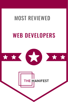 The Manifest Most Reviewed Web Developers badge