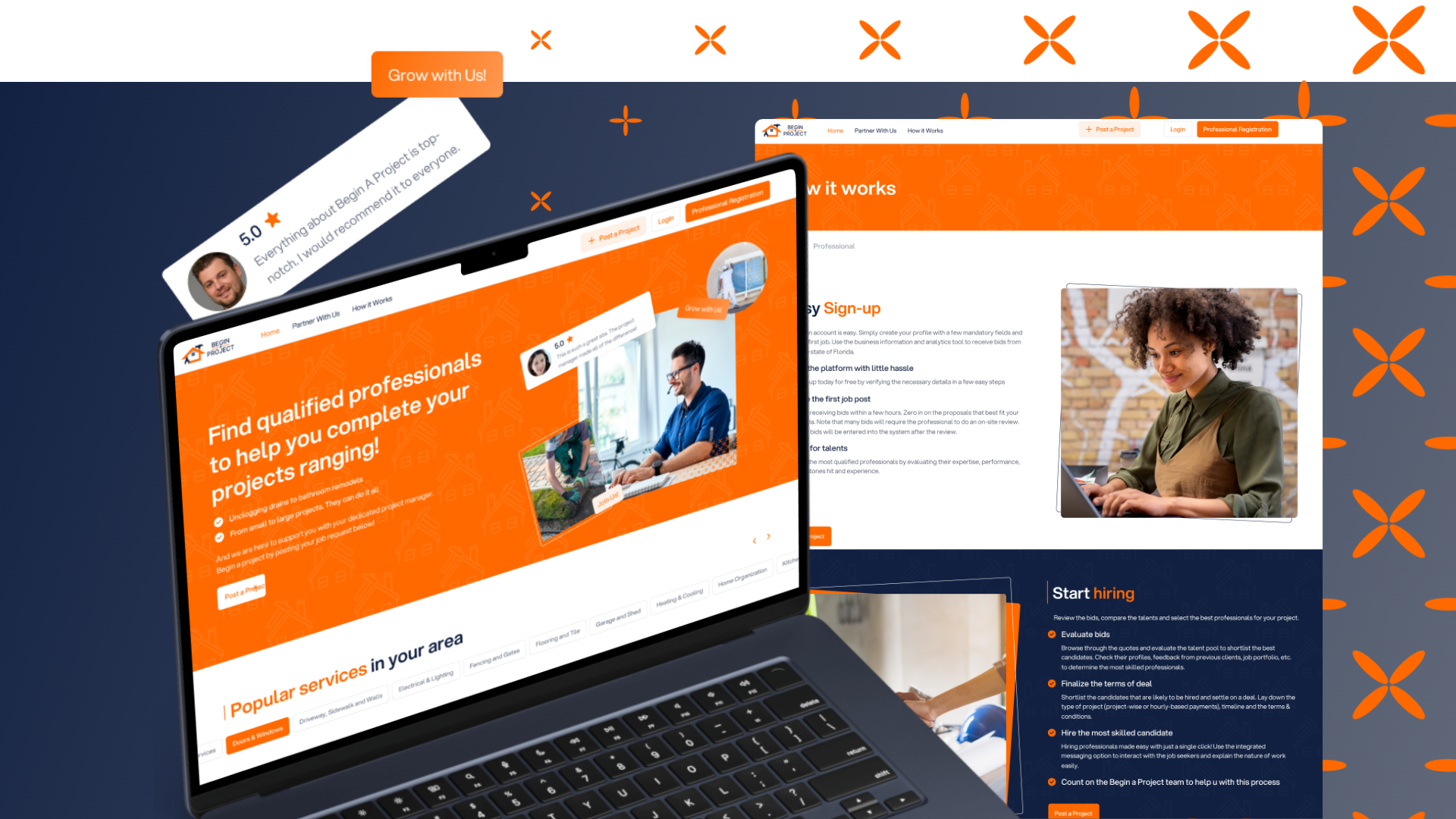 Begin a Project – WordPress/Elementor Web Design Agency Website