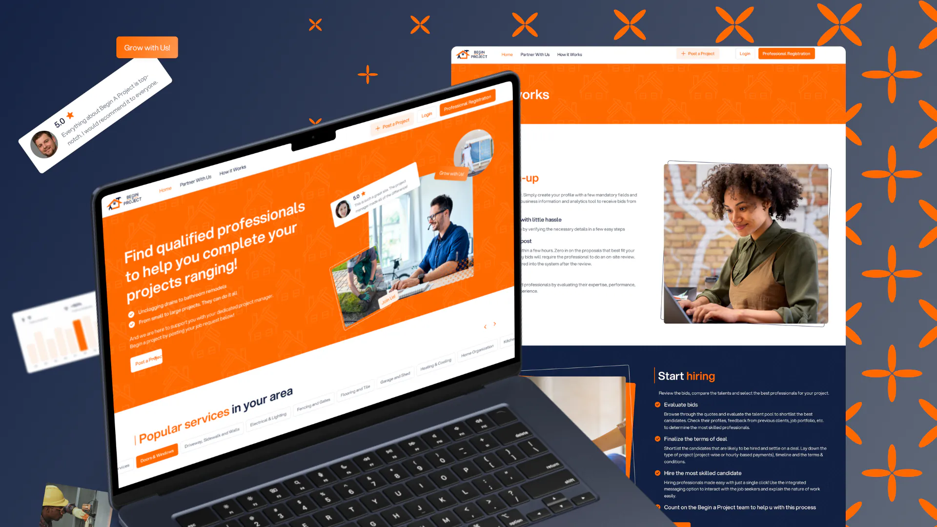 Begin a Project – UX/UI Project Discovery & Portfolio Flow — screenshot 1