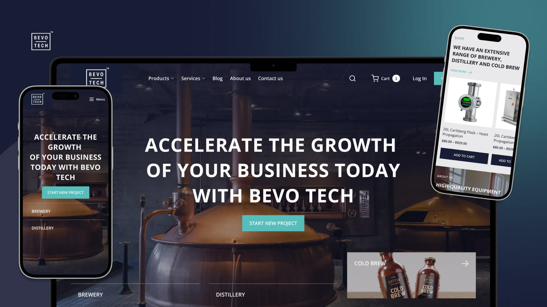 BevoTech – WordPress/Elementor Technology Website — screenshot 1