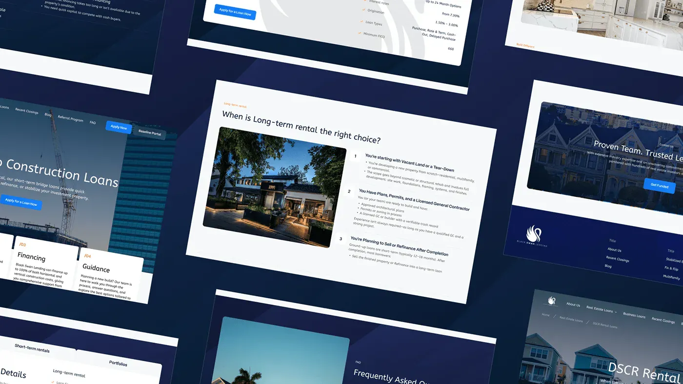 Black Swan Lending – WordPress/Elementor Private Lending Website — screenshot 4