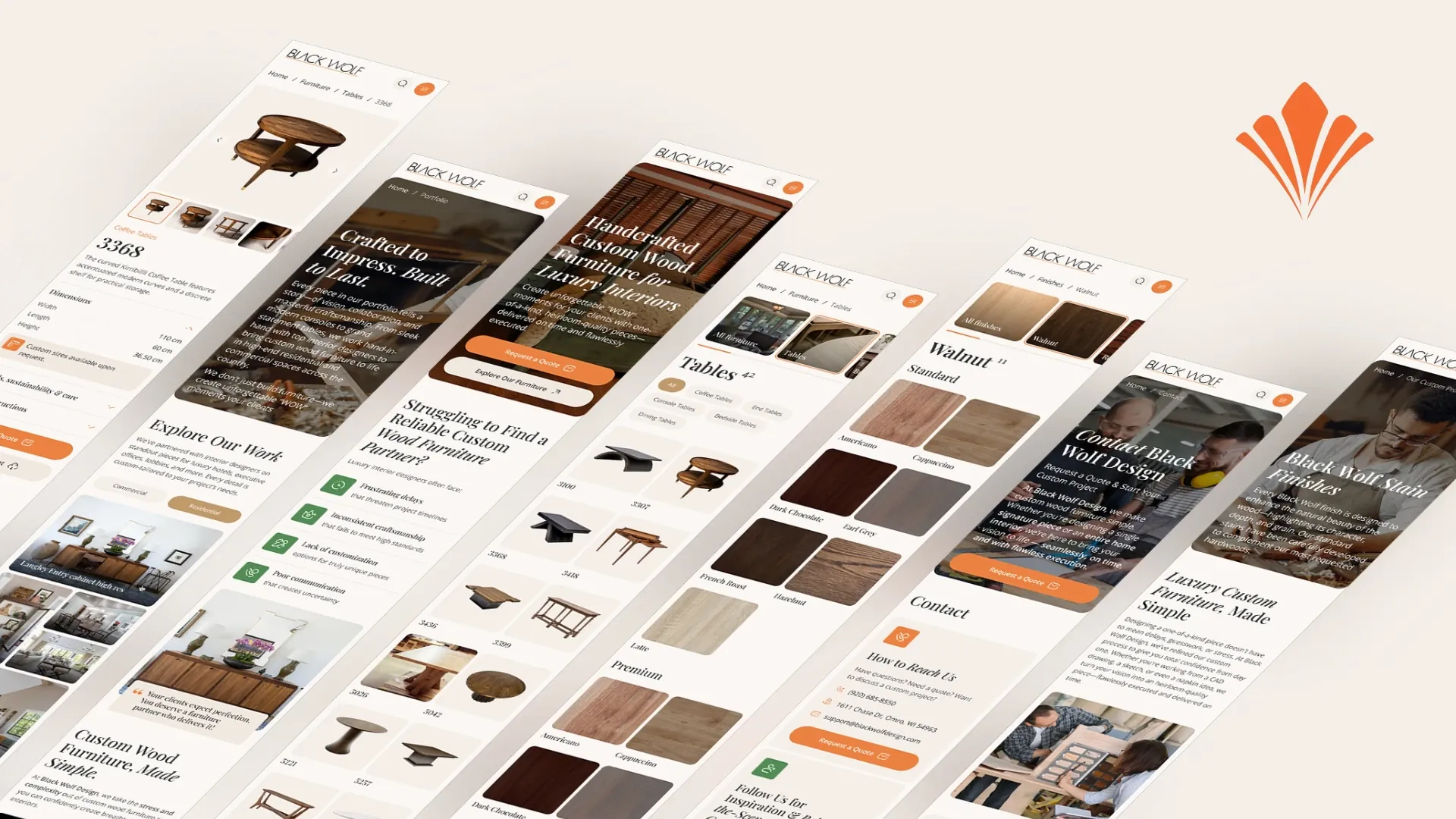 Black Wolf Design – WordPress/WooCommerce Custom Furniture Website — screenshot 7