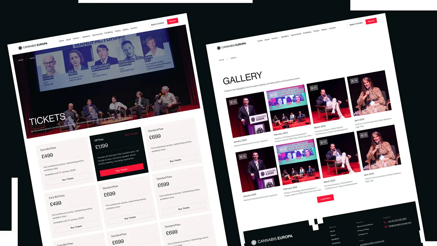 Cannabis Europa – WordPress/Elementor B2B Conference Website — screenshot 5