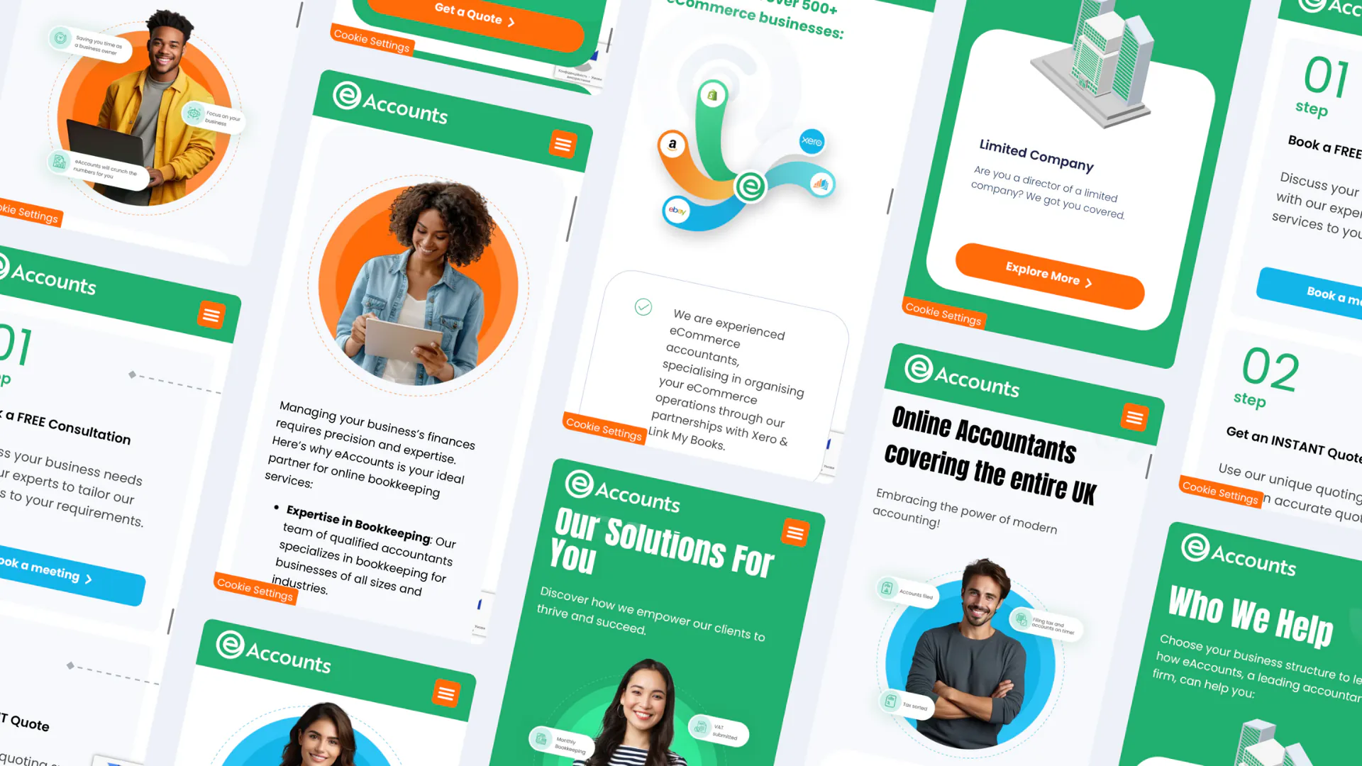 E-accounts – WordPress/Elementor Online Accounting Website — screenshot 3