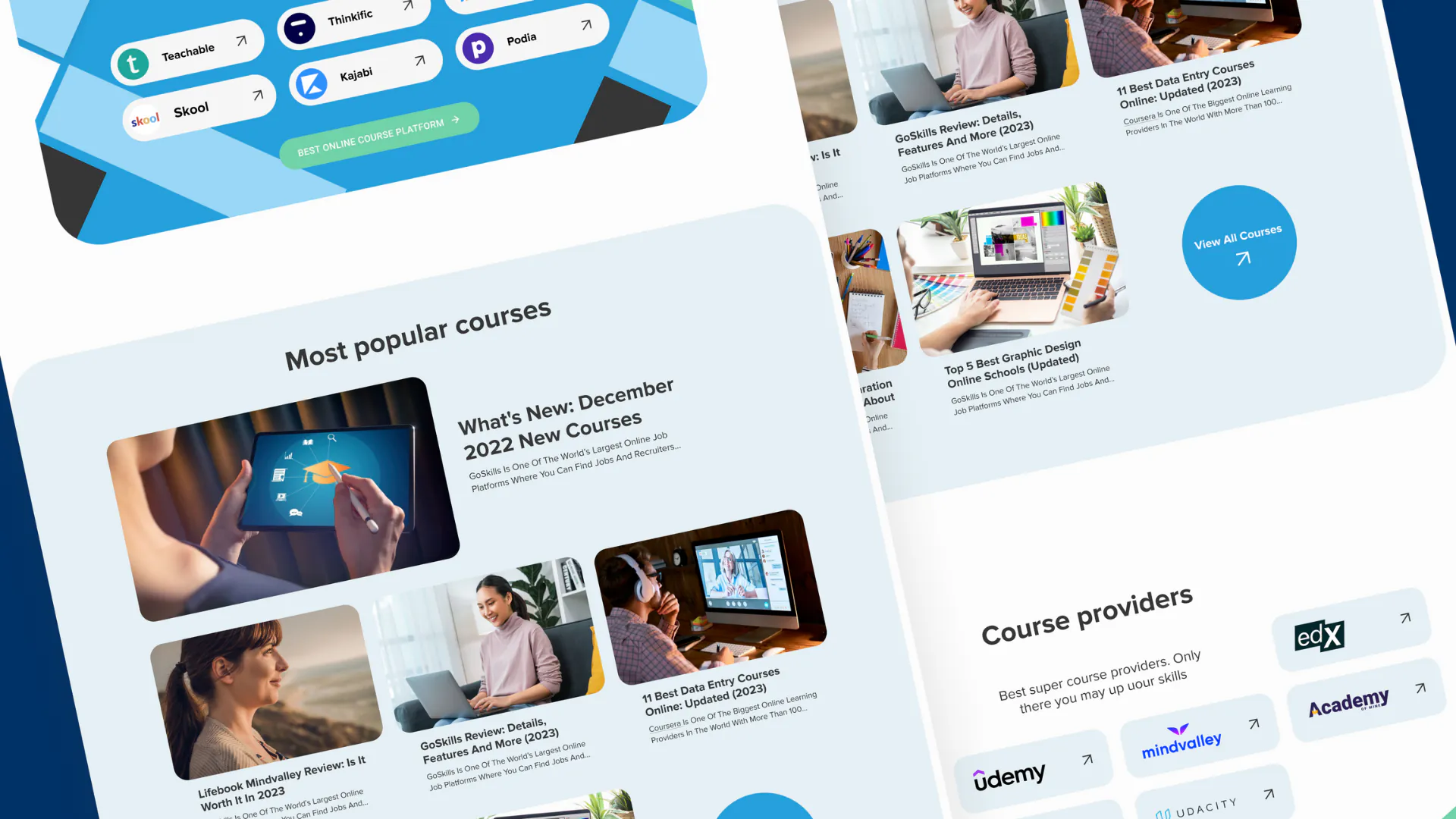 EdWize – WordPress/Elementor E-learning Website — screenshot 3