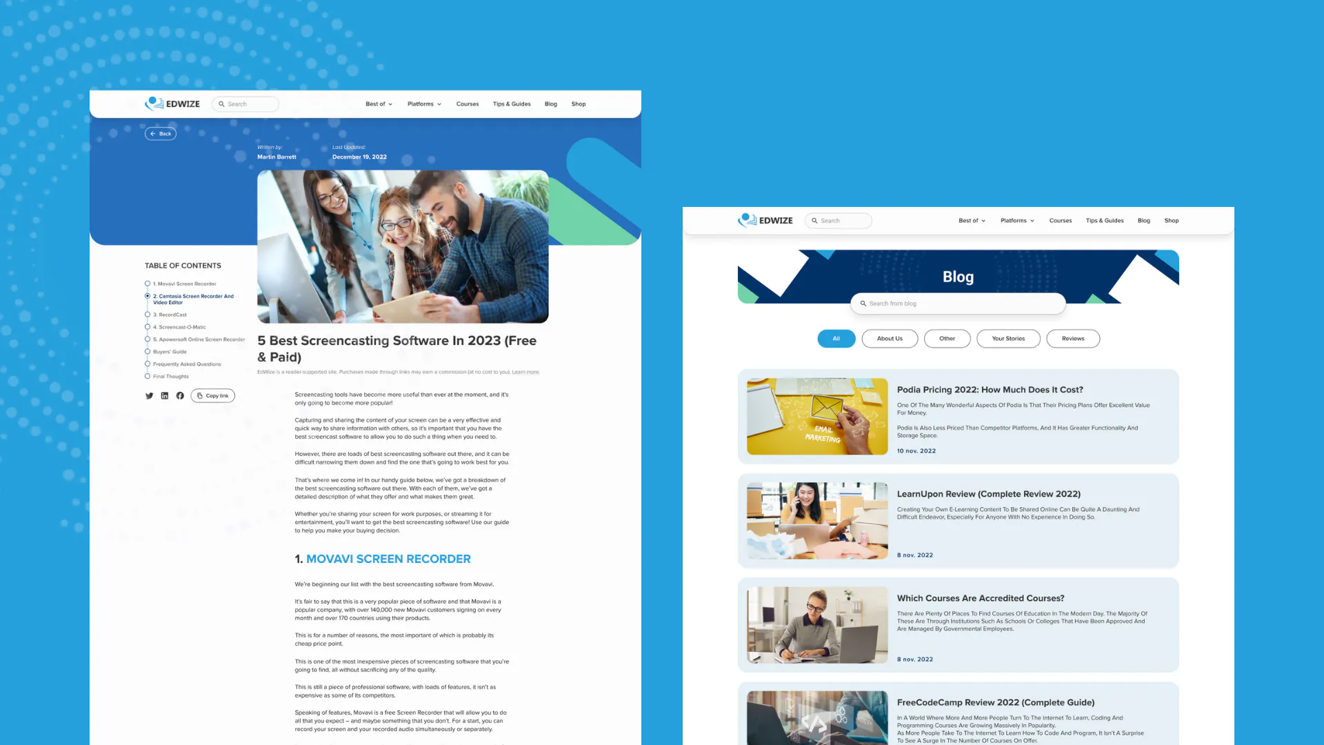 EdWize – WordPress/Elementor E-learning Website — screenshot 5