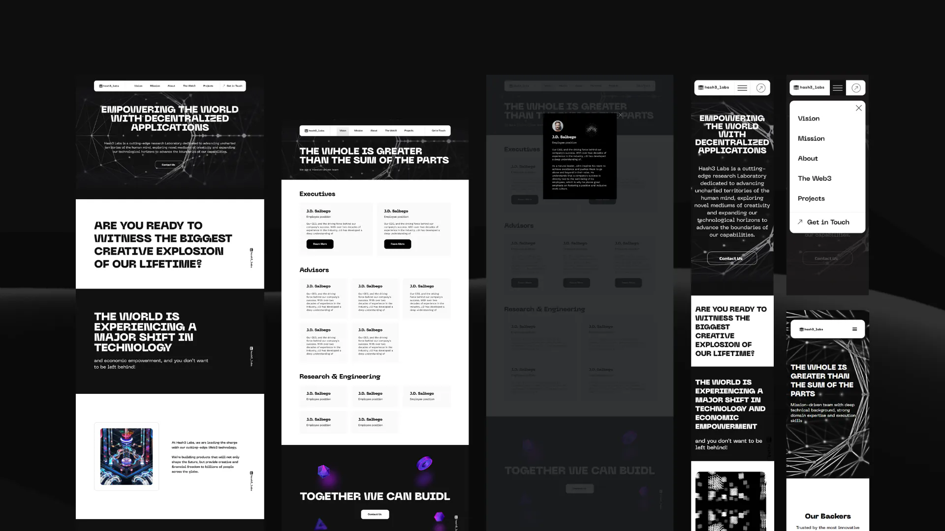 Hash 3 Labs – WordPress/Elementor Web3 Website — screenshot 2