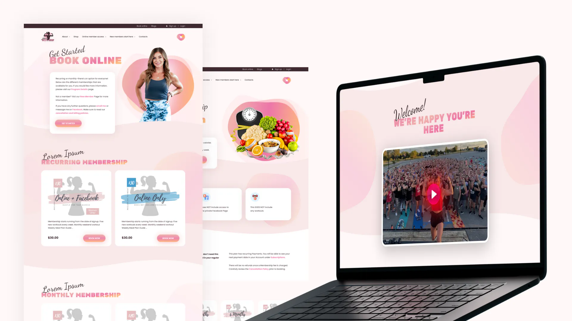 Jen's Get Fit Group – WordPress/WooCommerce Fitness Coaching Website — screenshot 2