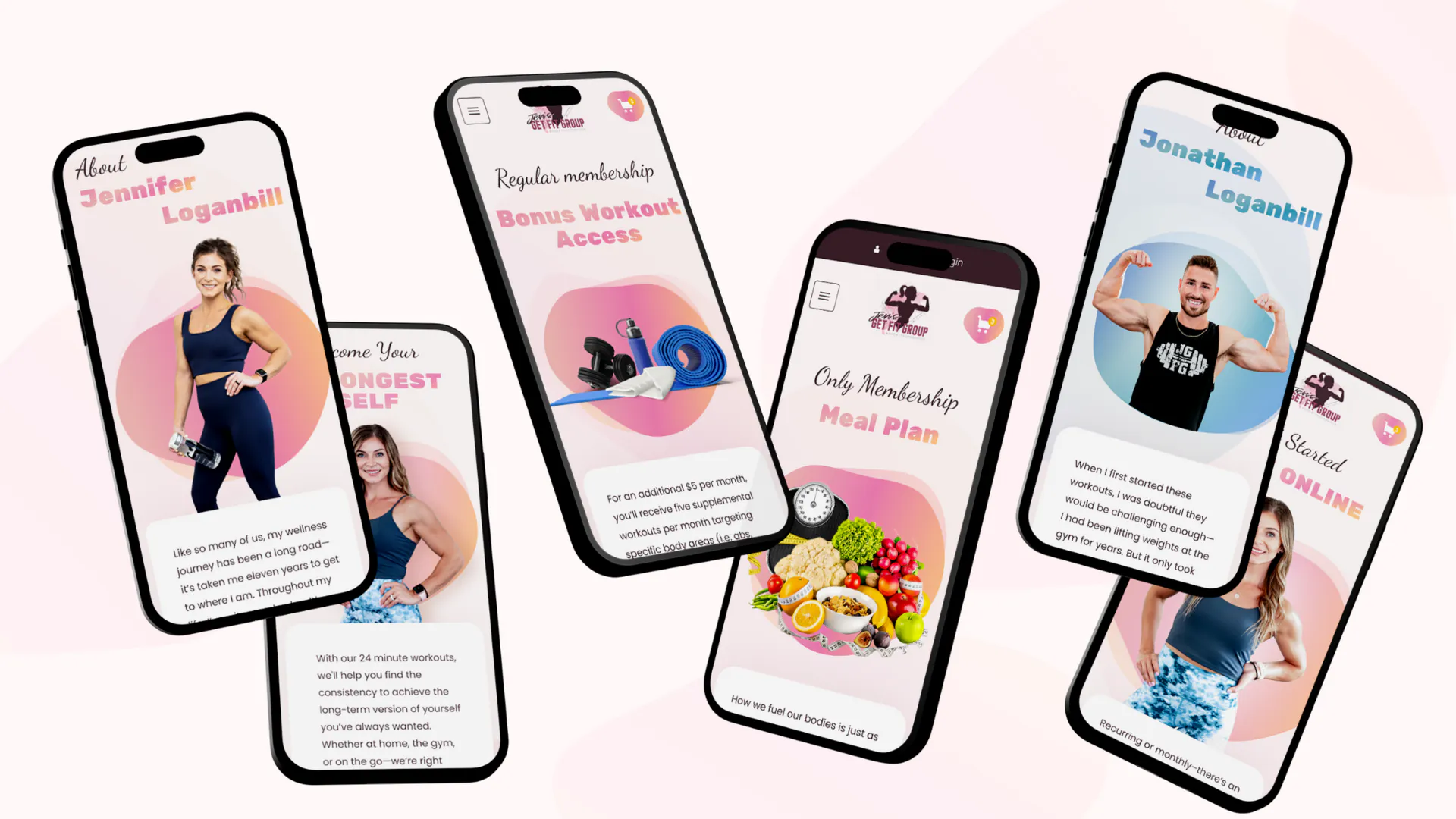 Jen's Get Fit Group – WordPress/WooCommerce Fitness Coaching Website — screenshot 3