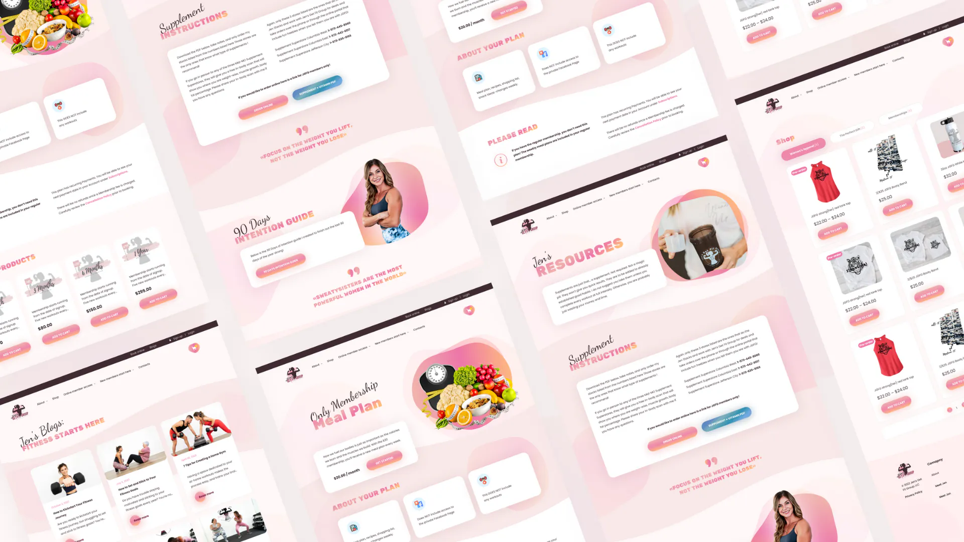 Jen's Get Fit Group – WordPress/WooCommerce Fitness Coaching Website — screenshot 4