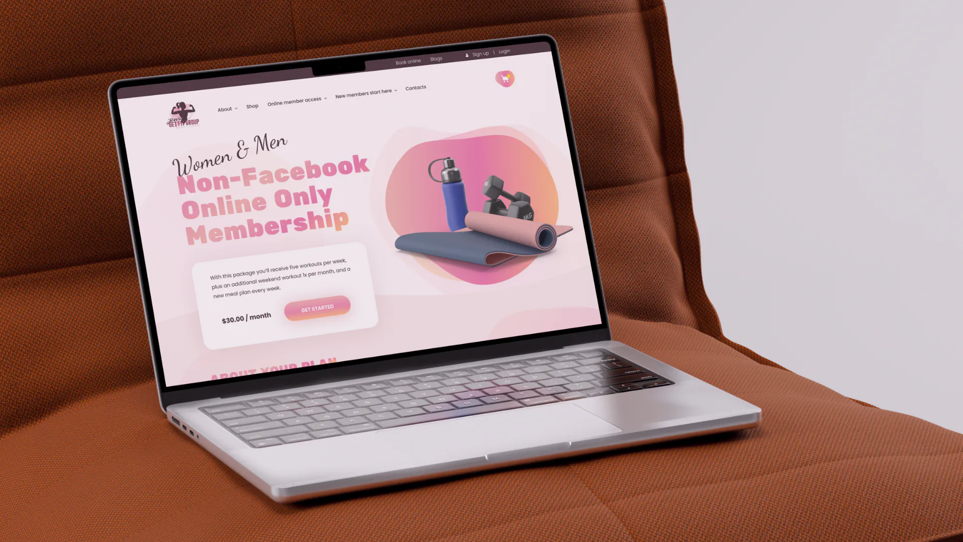 Jen's Get Fit Group – WordPress/WooCommerce Fitness Coaching Website — screenshot 5