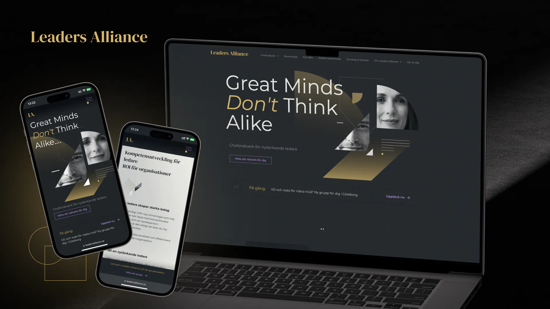Leaders Alliance – WordPress/Elementor Executive Networking Website — screenshot 1