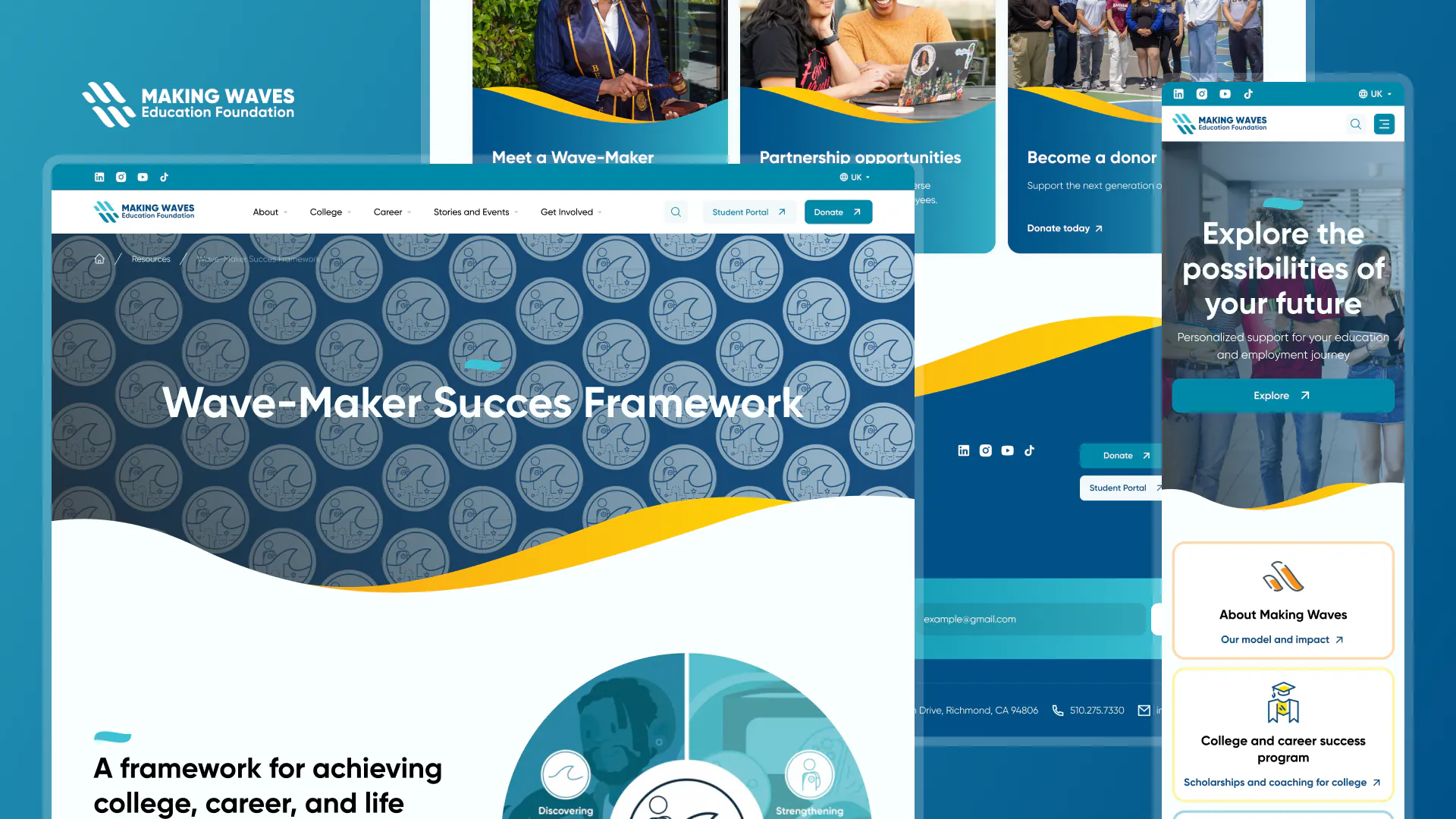Making Waves – WordPress/Elementor Education Nonprofit Website — screenshot 2