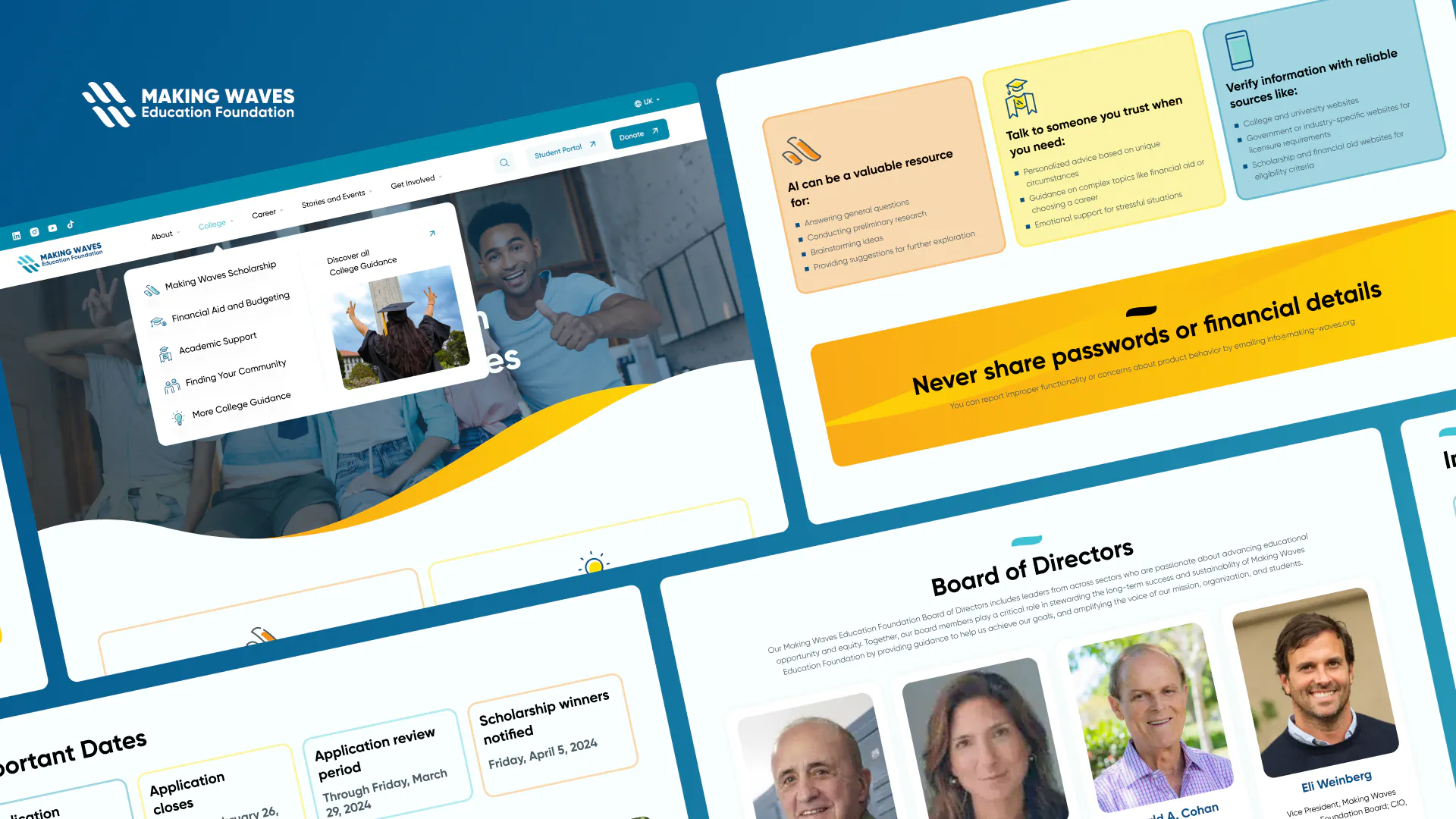 Making Waves – WordPress/Elementor Education Nonprofit Website — screenshot 3