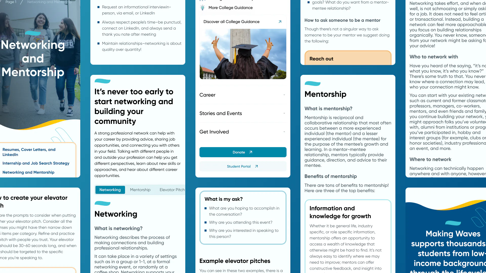 Making Waves – WordPress/Elementor Education Nonprofit Website — screenshot 4