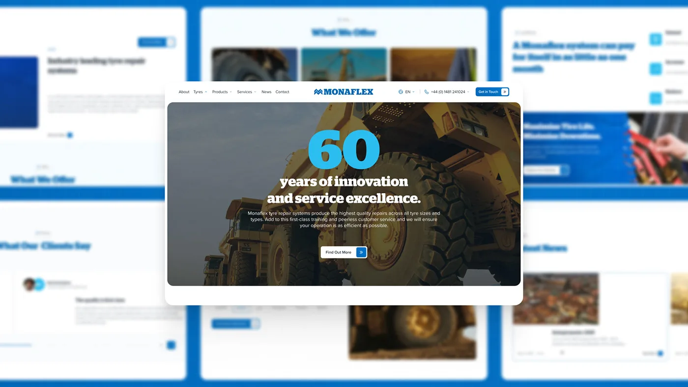 Monaflex – WordPress/Elementor Industrial Equipment Website — screenshot 2