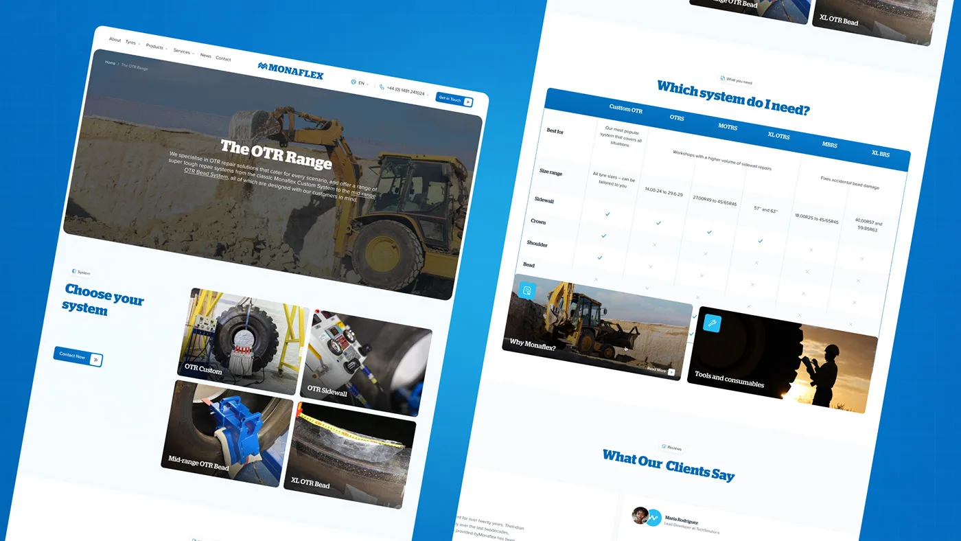 Monaflex – WordPress/Elementor Industrial Equipment Website — screenshot 4