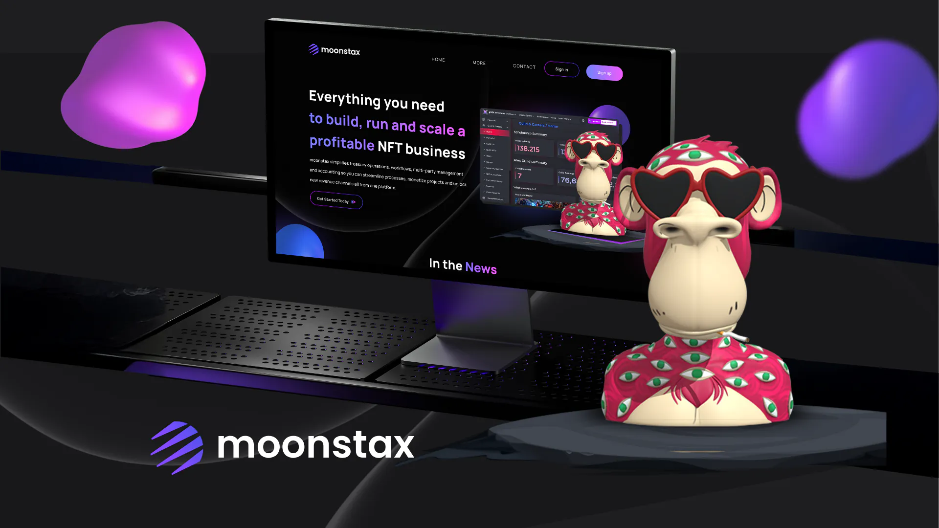 Moonstax – WordPress/Elementor Fintech Website — screenshot 1