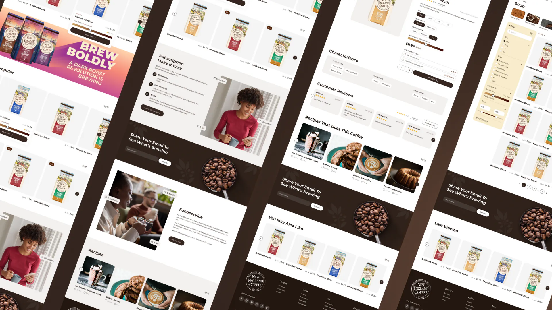 New England Coffee – WordPress/WooCommerce Coffee Website — screenshot 2