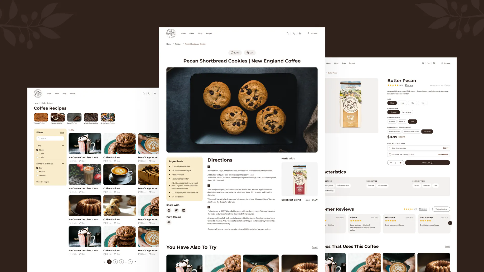 New England Coffee – WordPress/WooCommerce Coffee Website — screenshot 3