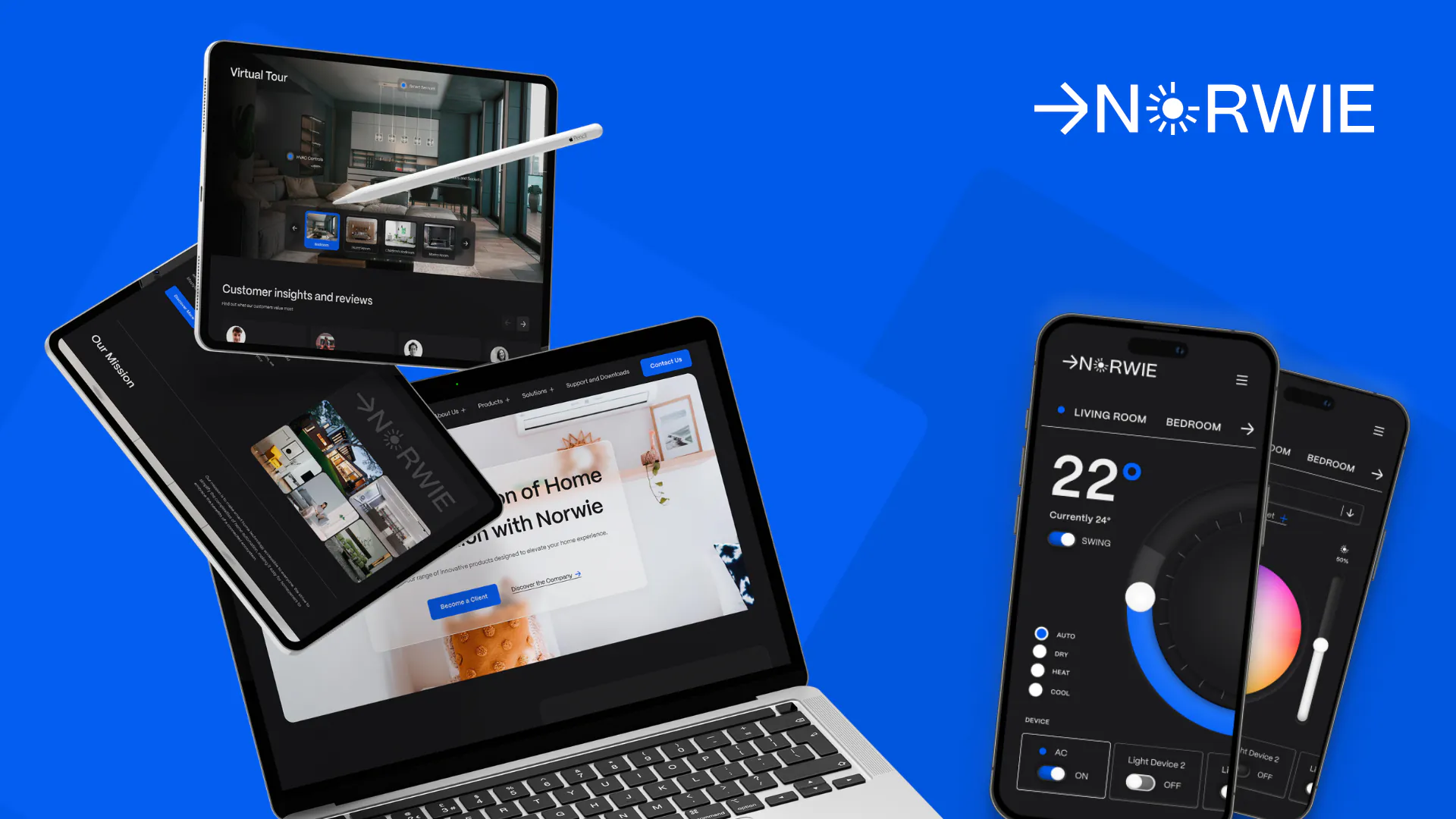 Norwie – WordPress/Elementor Smart Home Website — screenshot 1
