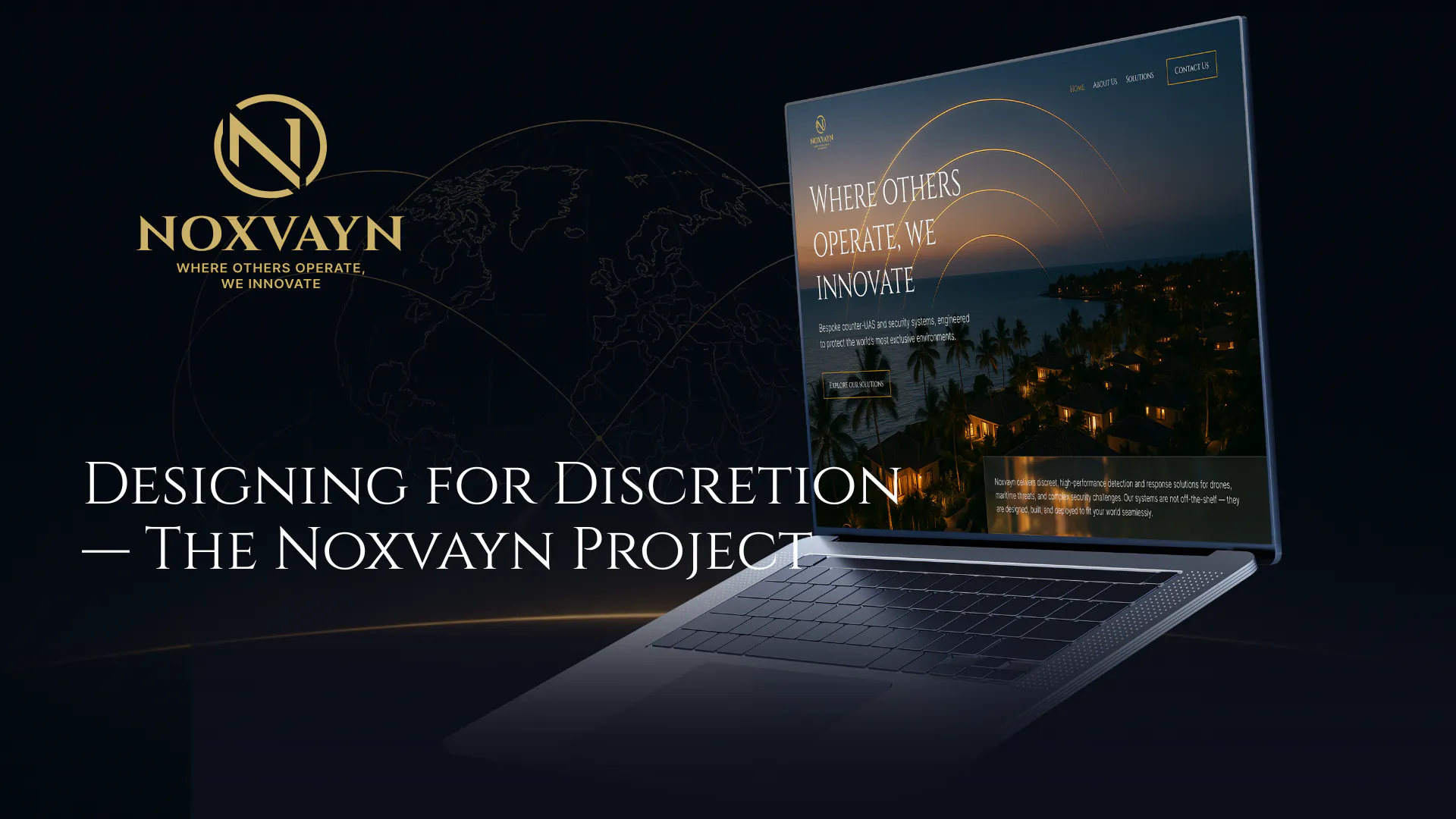 Noxvayn LTD – WordPress/Elementor Counter-UAS Website — screenshot 1