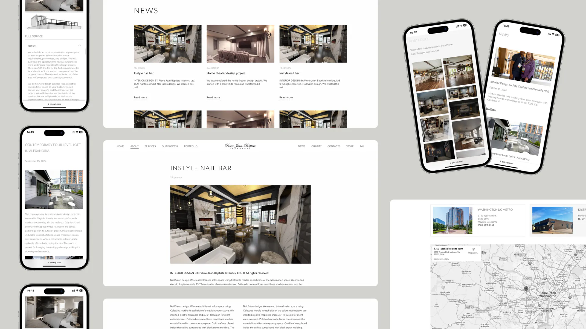 Pierre Jean Baptiste – WordPress/Elementor Luxury Interiors Website — screenshot 4