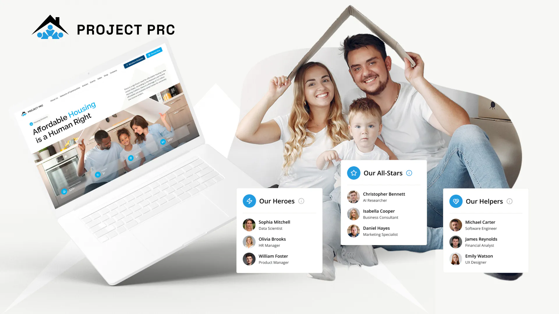 Project PRC – WordPress/Elementor Nonprofit Website — screenshot 1