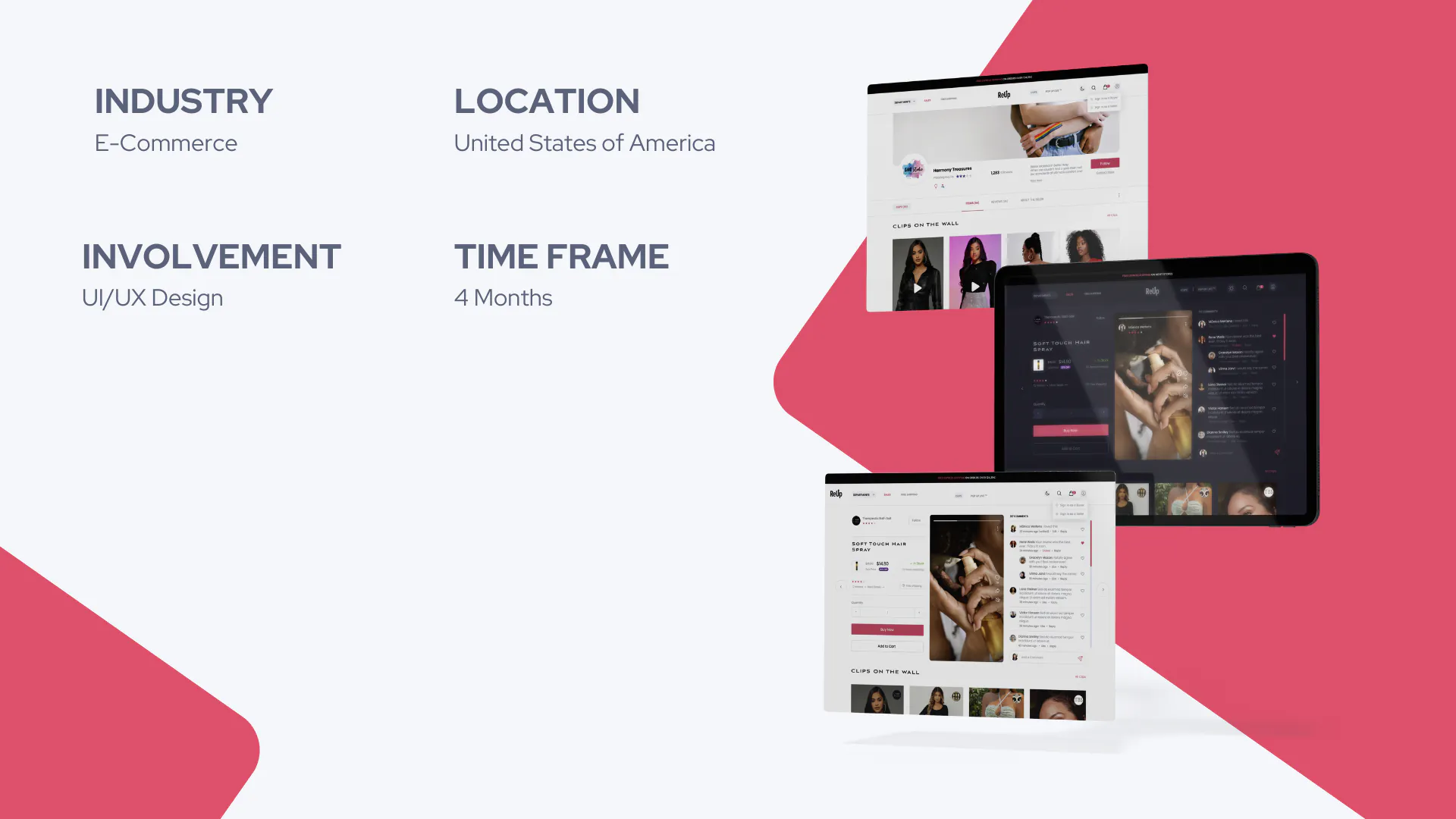 ReUp – Web E-commerce Marketplace Website — screenshot 2