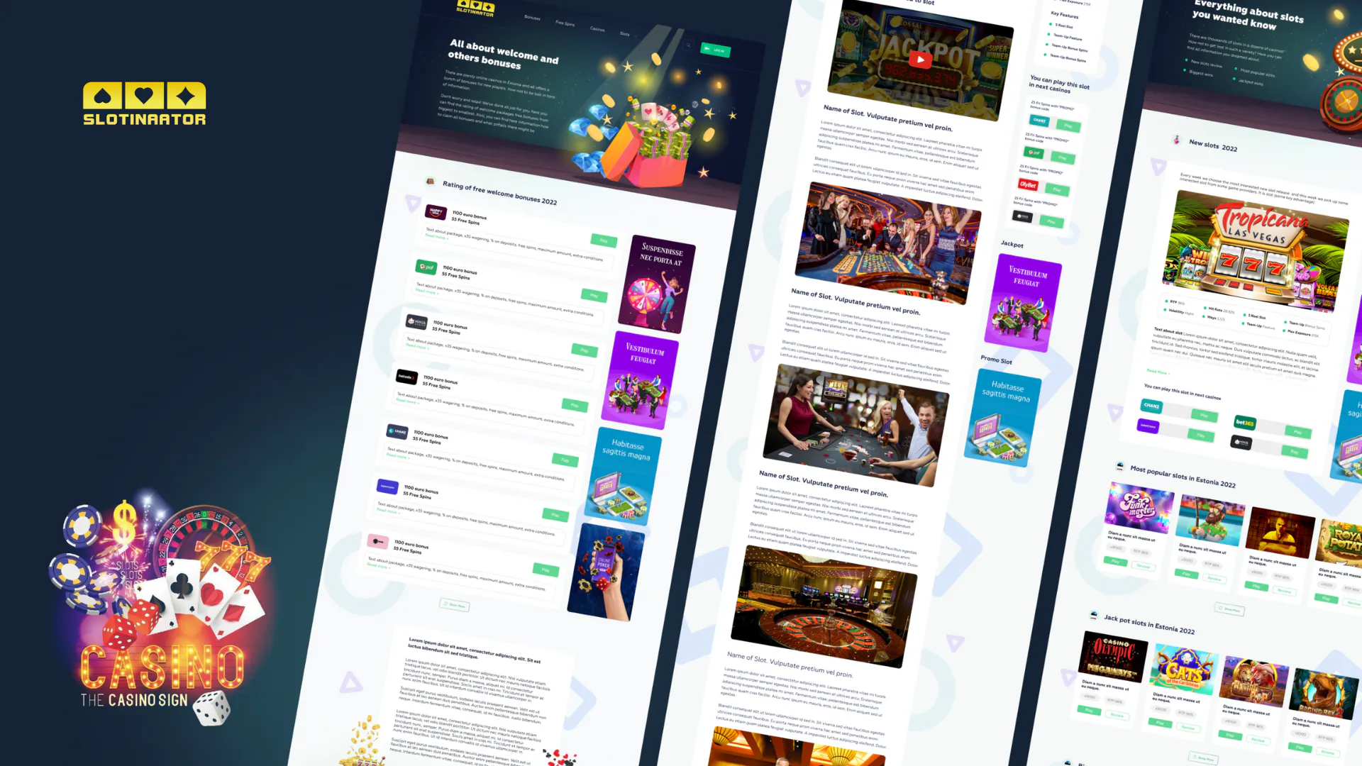 Slotinaator – WordPress/Elementor Online Casino Website — screenshot 2