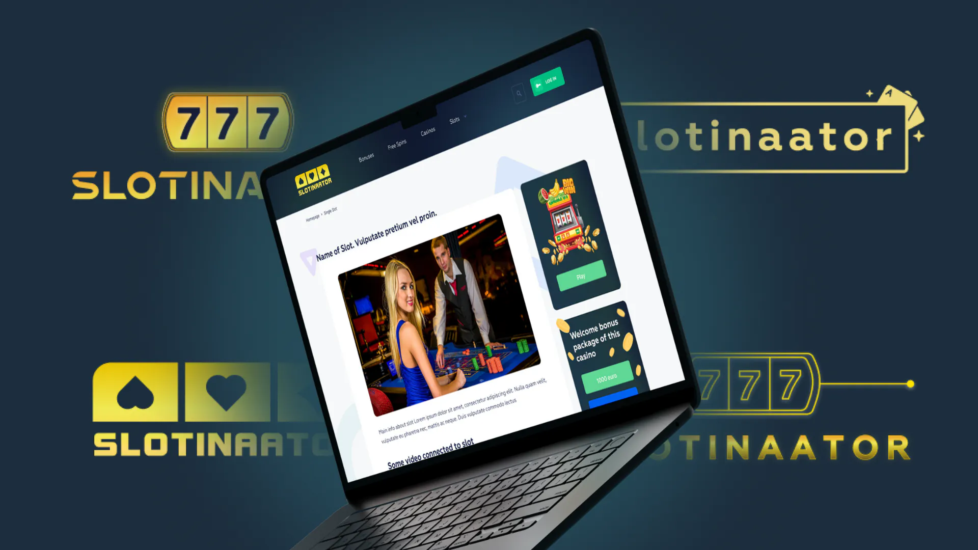 Slotinaator – WordPress/Elementor Online Casino Website — screenshot 4