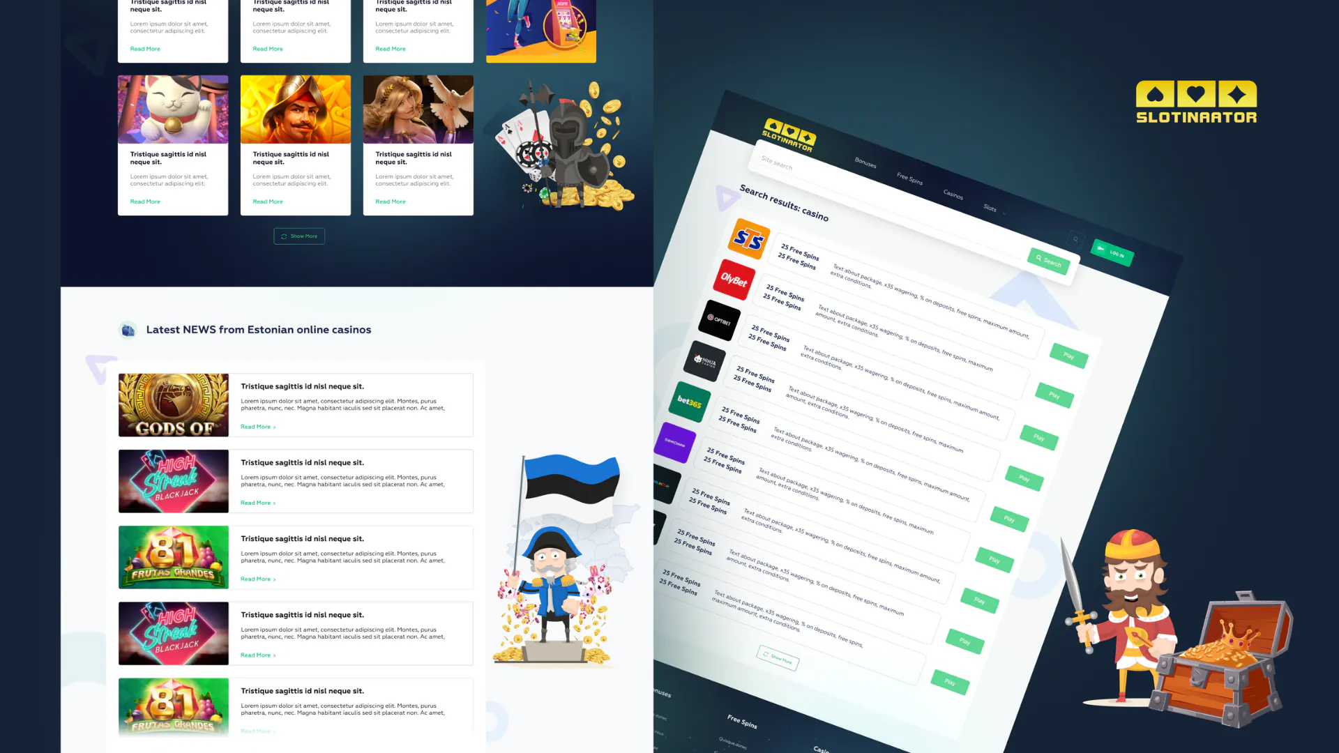 Slotinaator – WordPress/Elementor Online Casino Website — screenshot 5