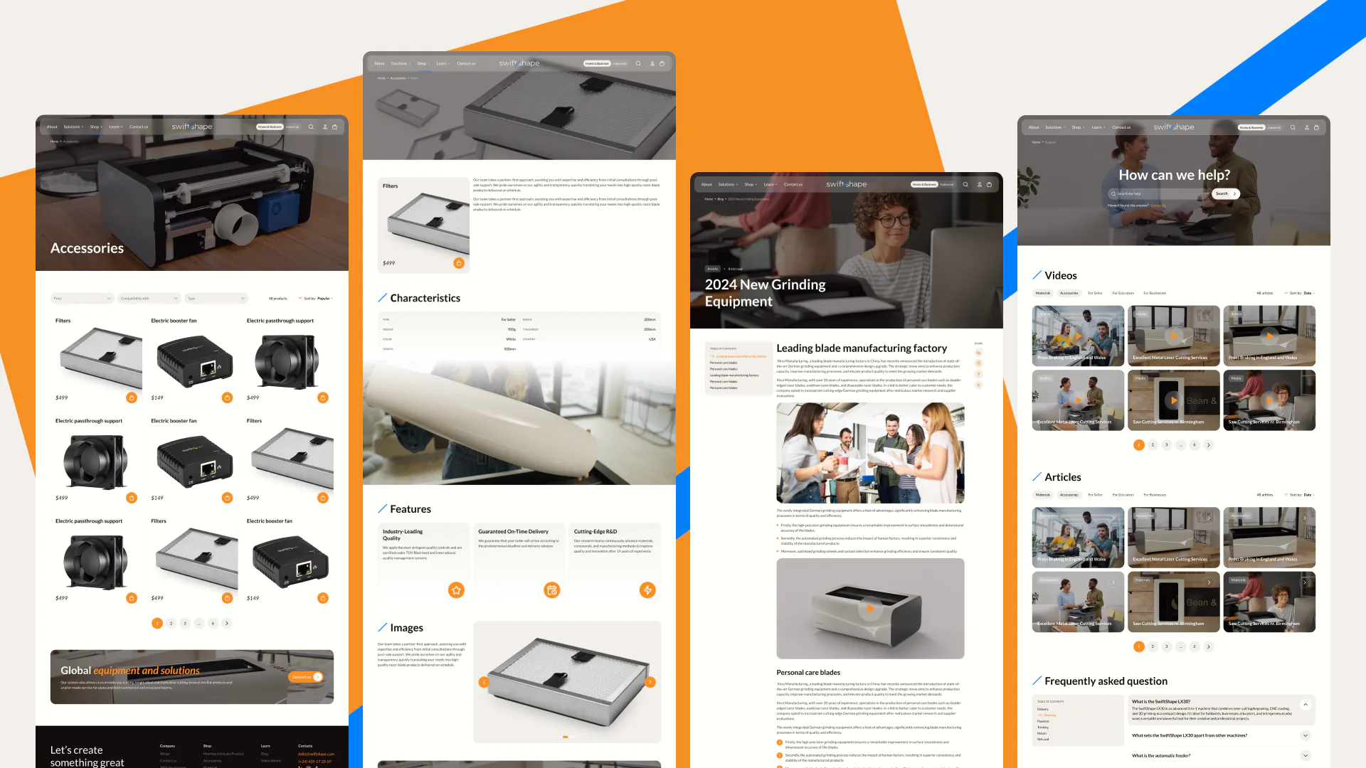 SwiftShape – WordPress/WooCommerce Maker Hardware Website — screenshot 2
