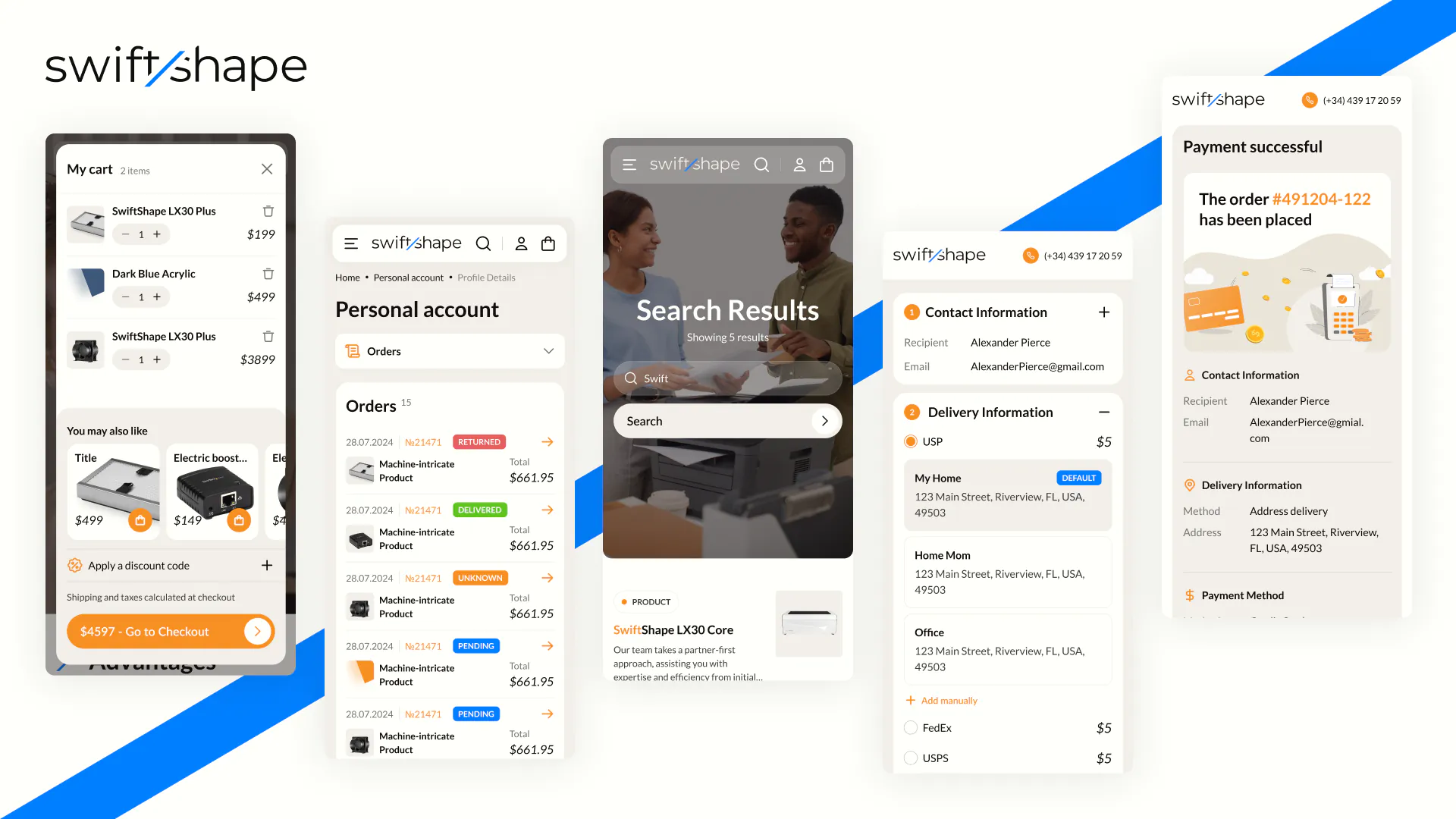SwiftShape – WordPress/WooCommerce Maker Hardware Website — screenshot 6
