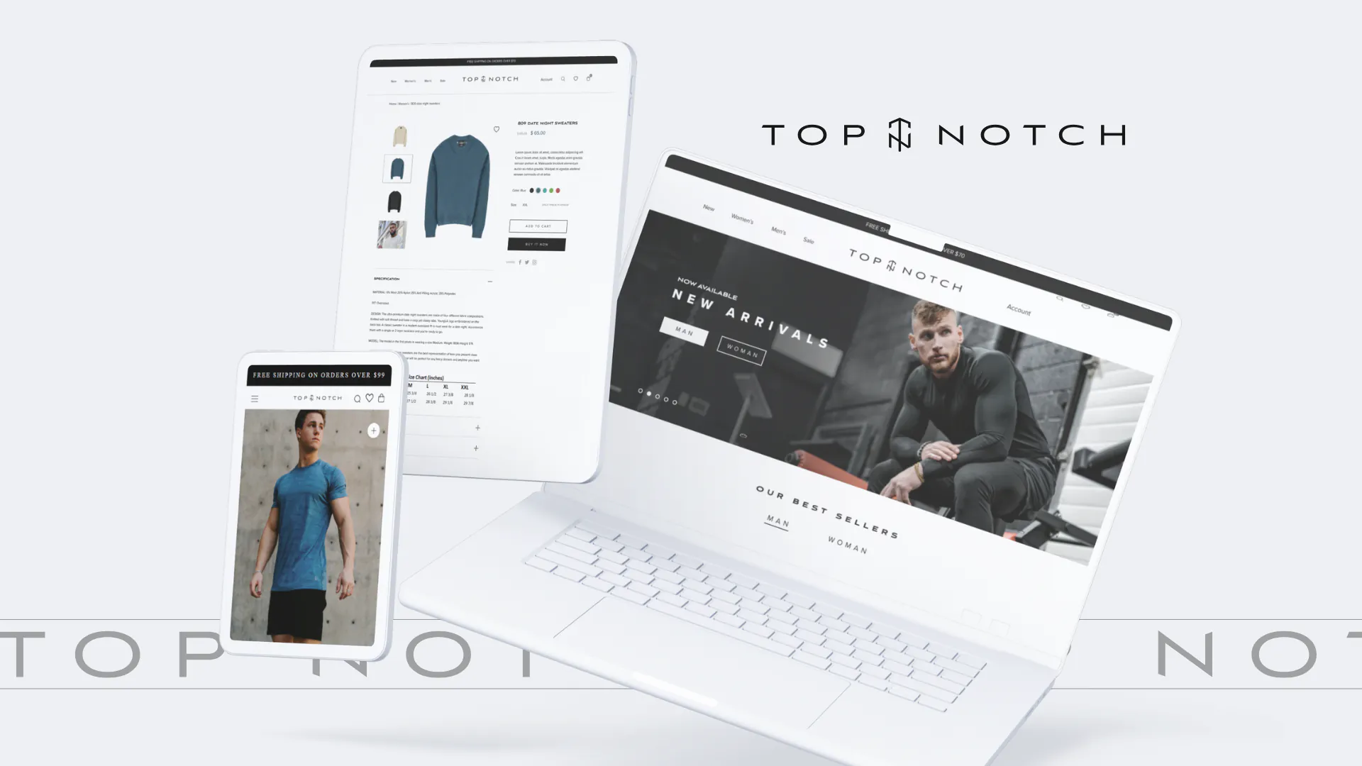 Top Notch Athletics – Shopify Athleisure Website — screenshot 1