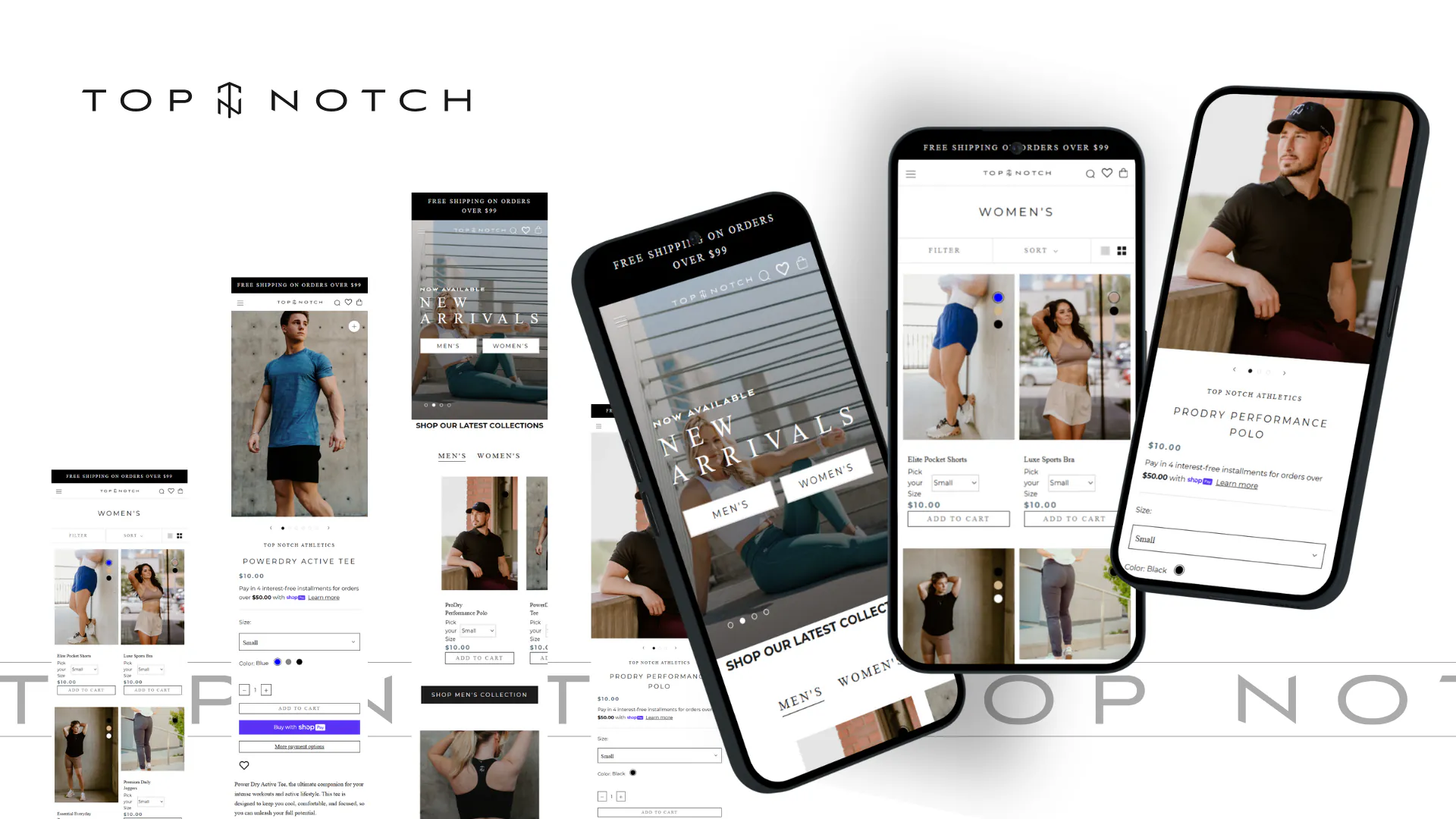Top Notch Athletics – Shopify Athleisure Website — screenshot 6