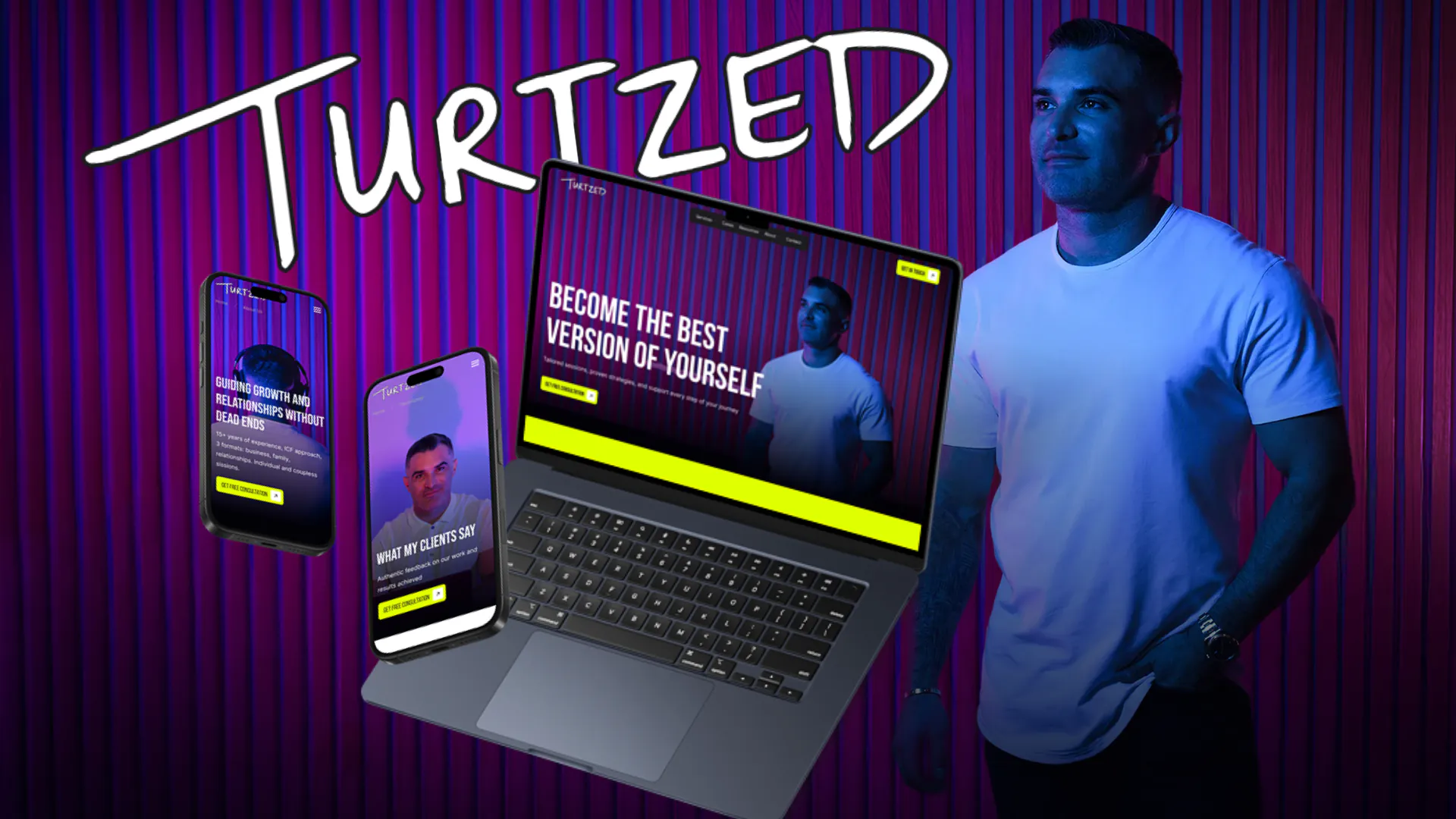 Turtzed – WordPress/Elementor Personal Coach Website — screenshot 1