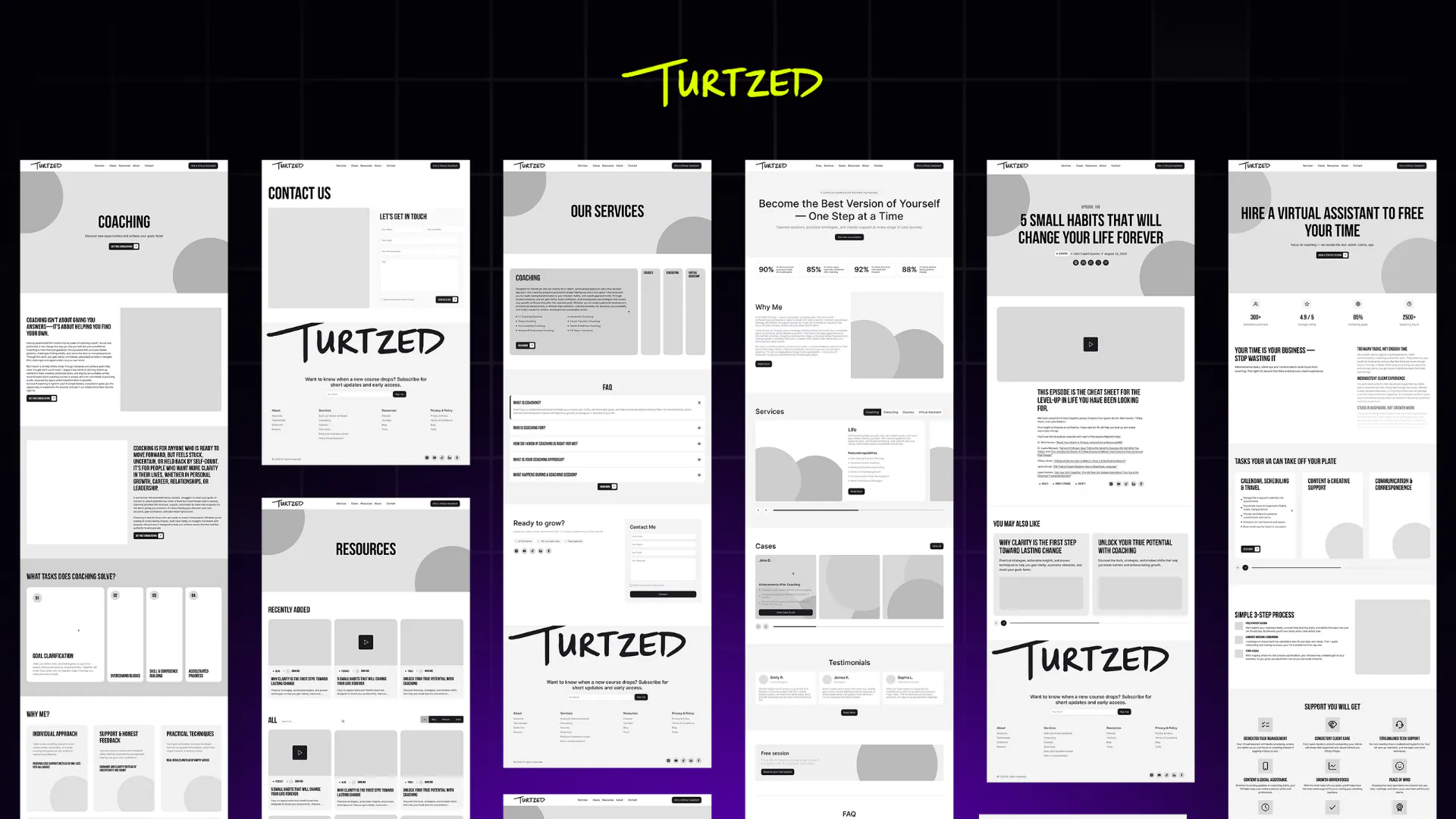 Turtzed – WordPress/Elementor Personal Coach Website — screenshot 2
