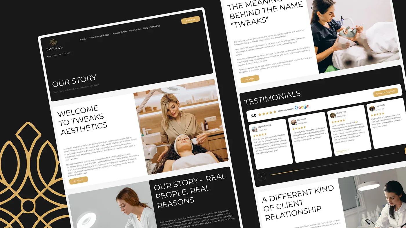 Tweaks Aesthetics – WordPress/Elementor Aesthetic Clinic Website — screenshot 7