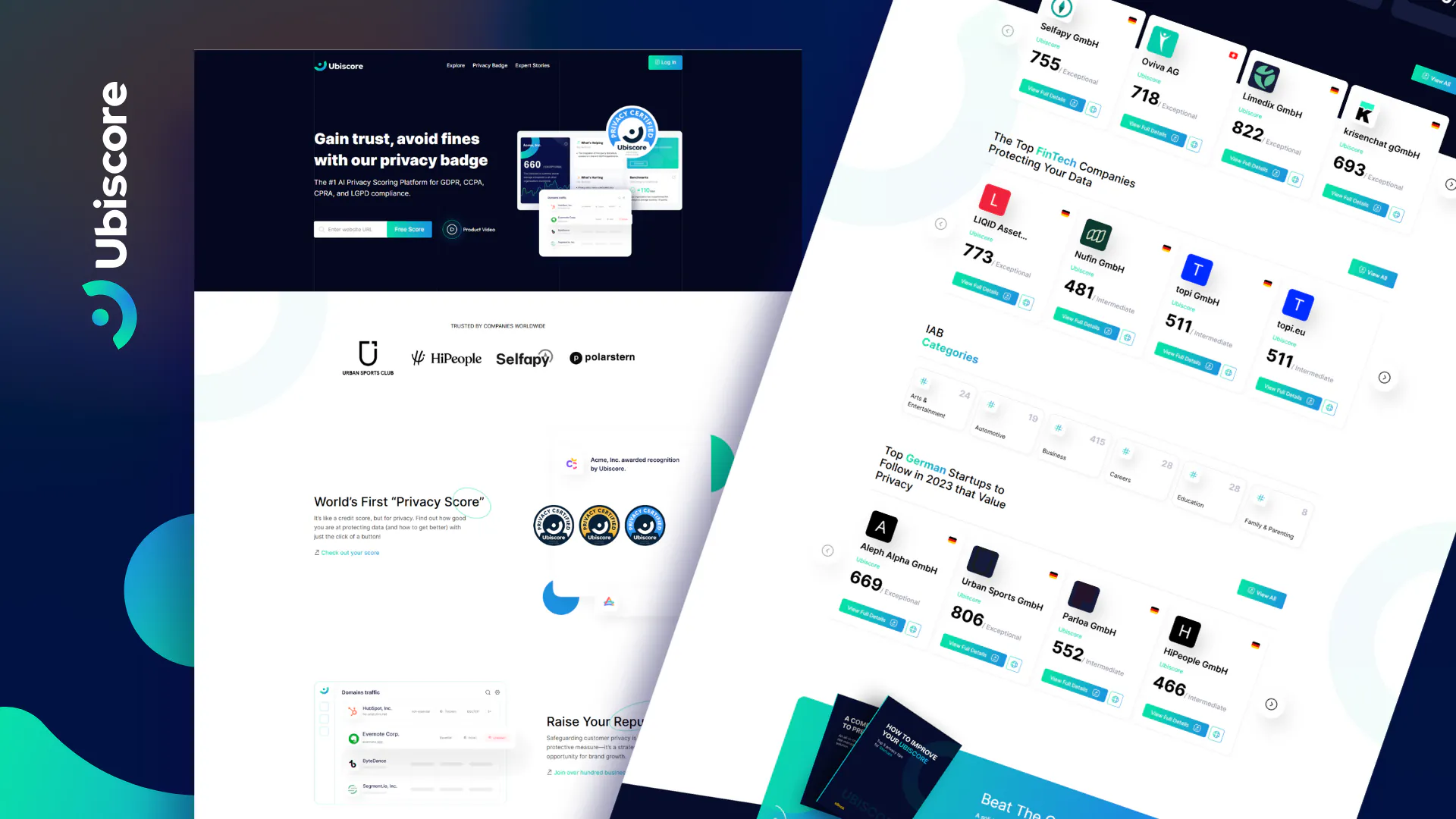 Ubiscore – WordPress/Elementor Privacy Compliance Website — screenshot 2