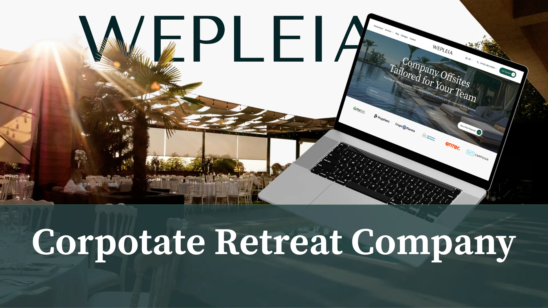 Wepleia – WordPress/Elementor Event Management Website — screenshot 1