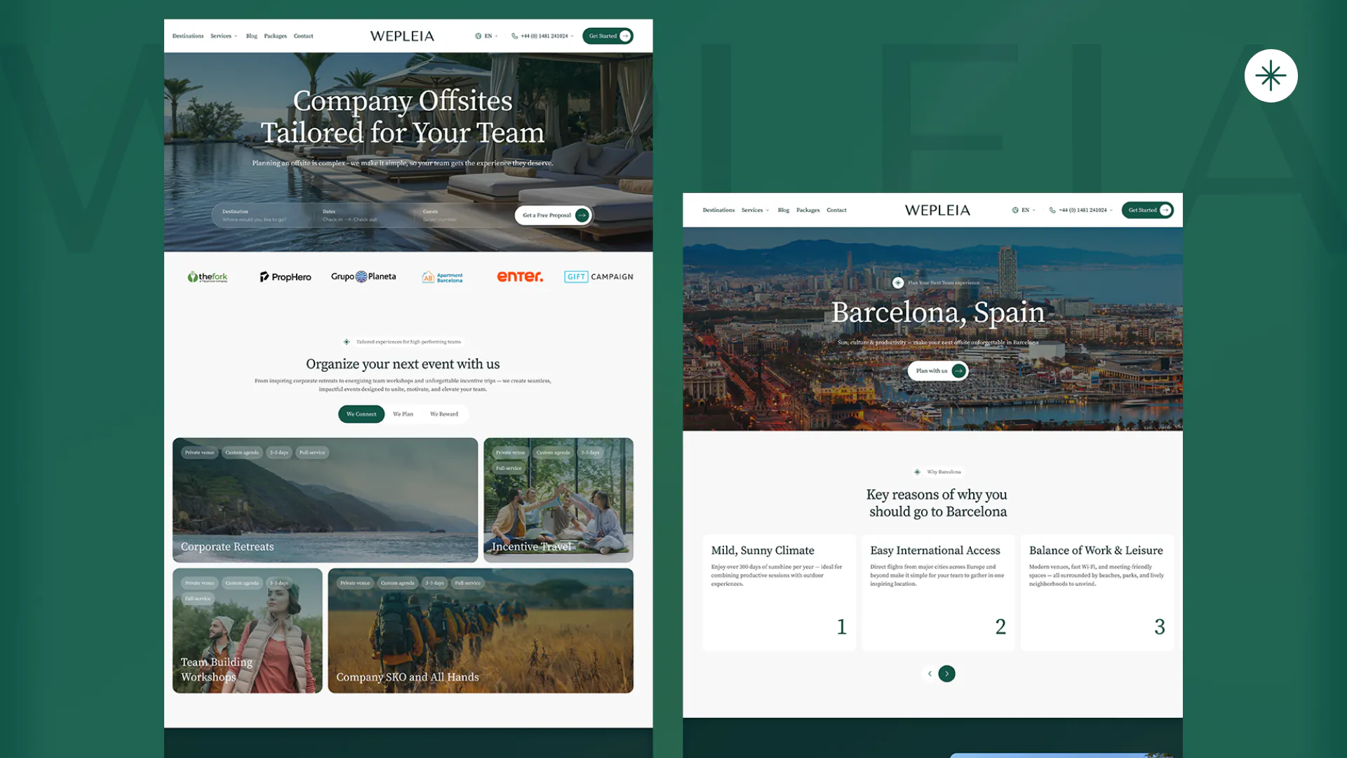 Wepleia – WordPress/Elementor Event Management Website — screenshot 3