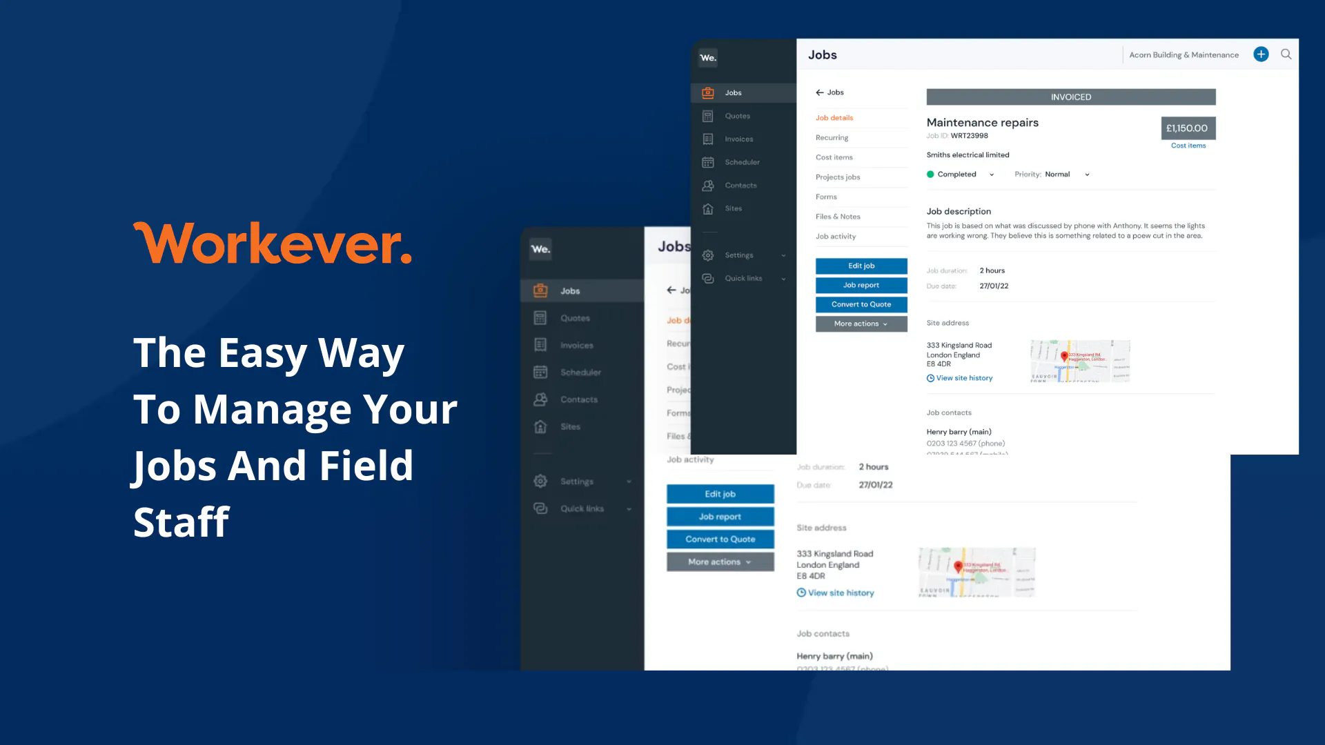 Workever – WordPress/Elementor Field Service Software Website — screenshot 1