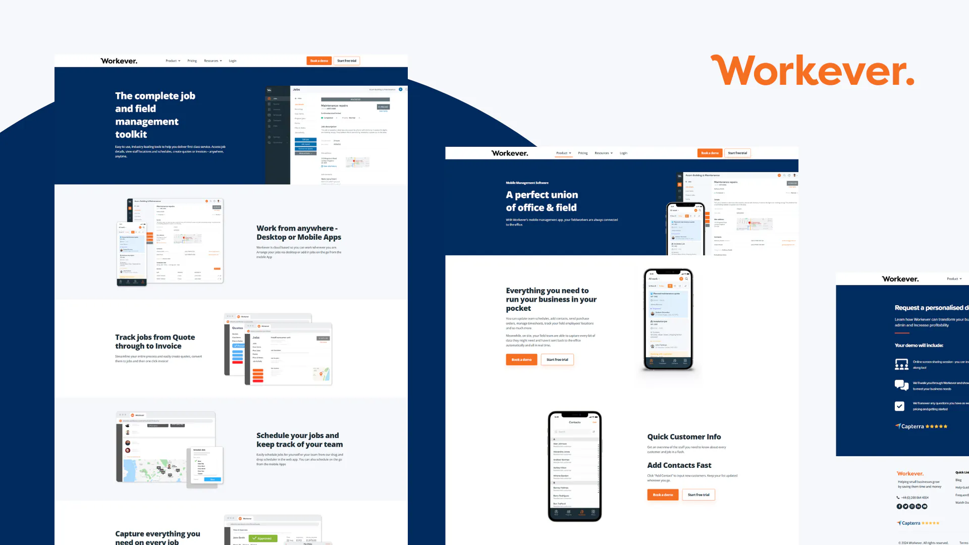 Workever – WordPress/Elementor Field Service Software Website — screenshot 4