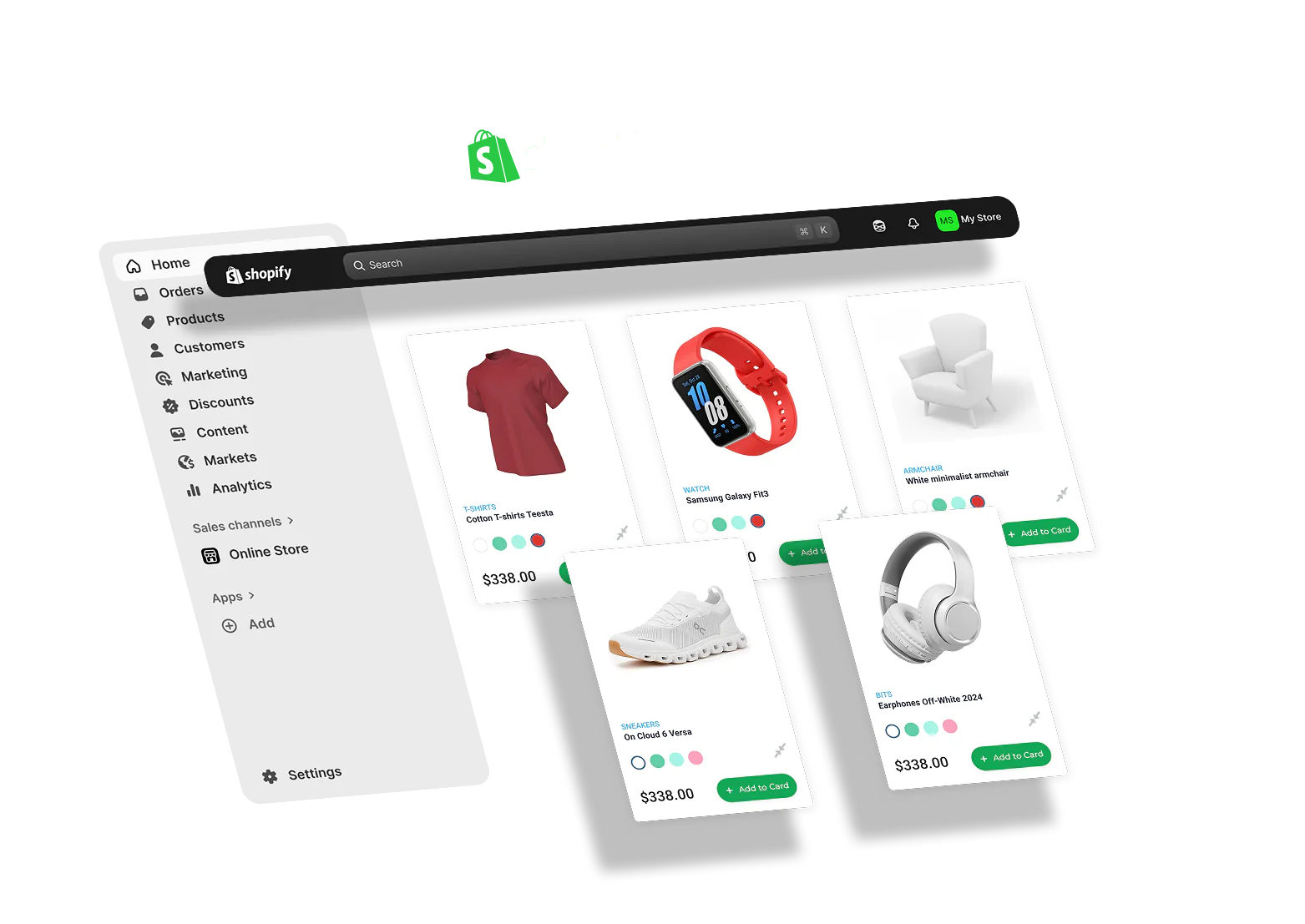 Shopify store and CMS development